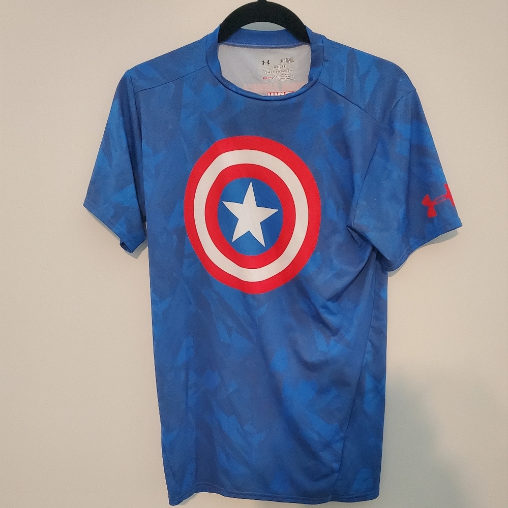 Captain America Under Armour Compression Heat Gear Shirt